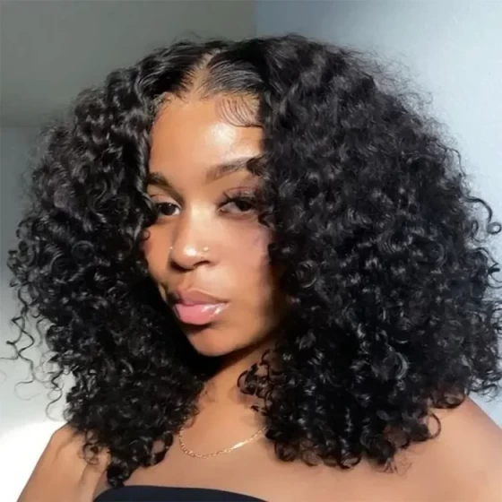 8x5 Water Wave Lace Closure Glueless Wig Pre Cut 100% Unprocessed Virgin Human Hair